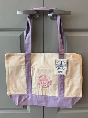 Trader Joe’s Canvas Tote Bag Lavender